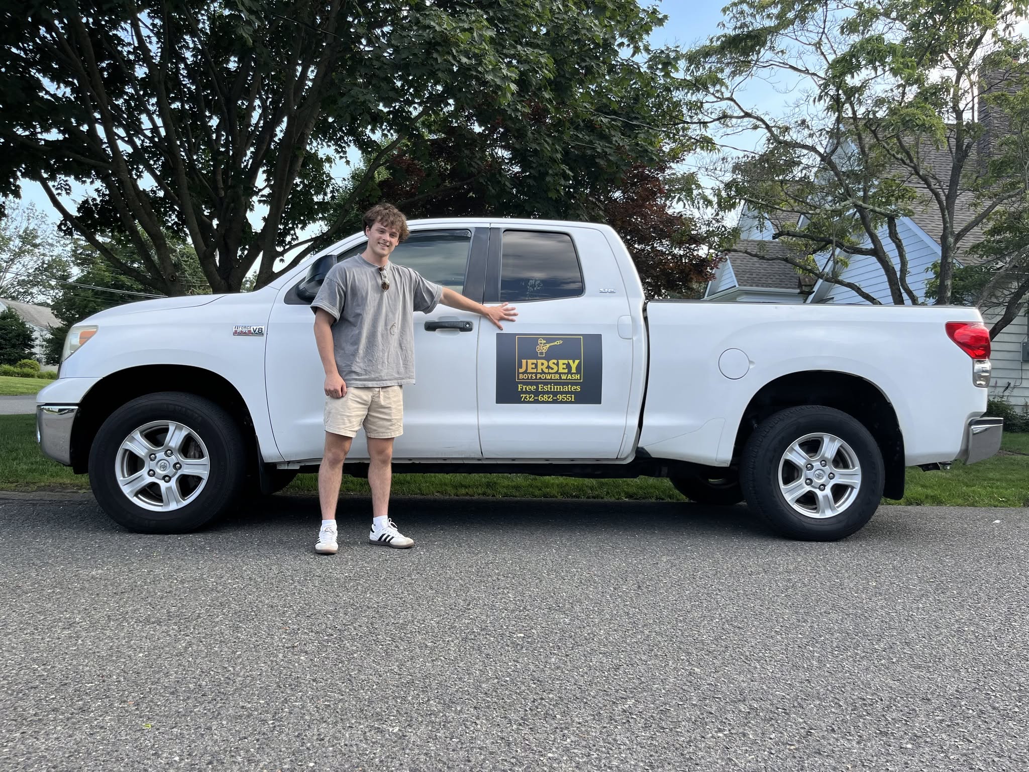 Dom Golda with Jersey Boys Truck